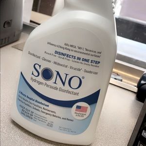 I HAVE 100 CASES OF SONO DISINFECTANT AVAILABLE, does NOT contain bleach